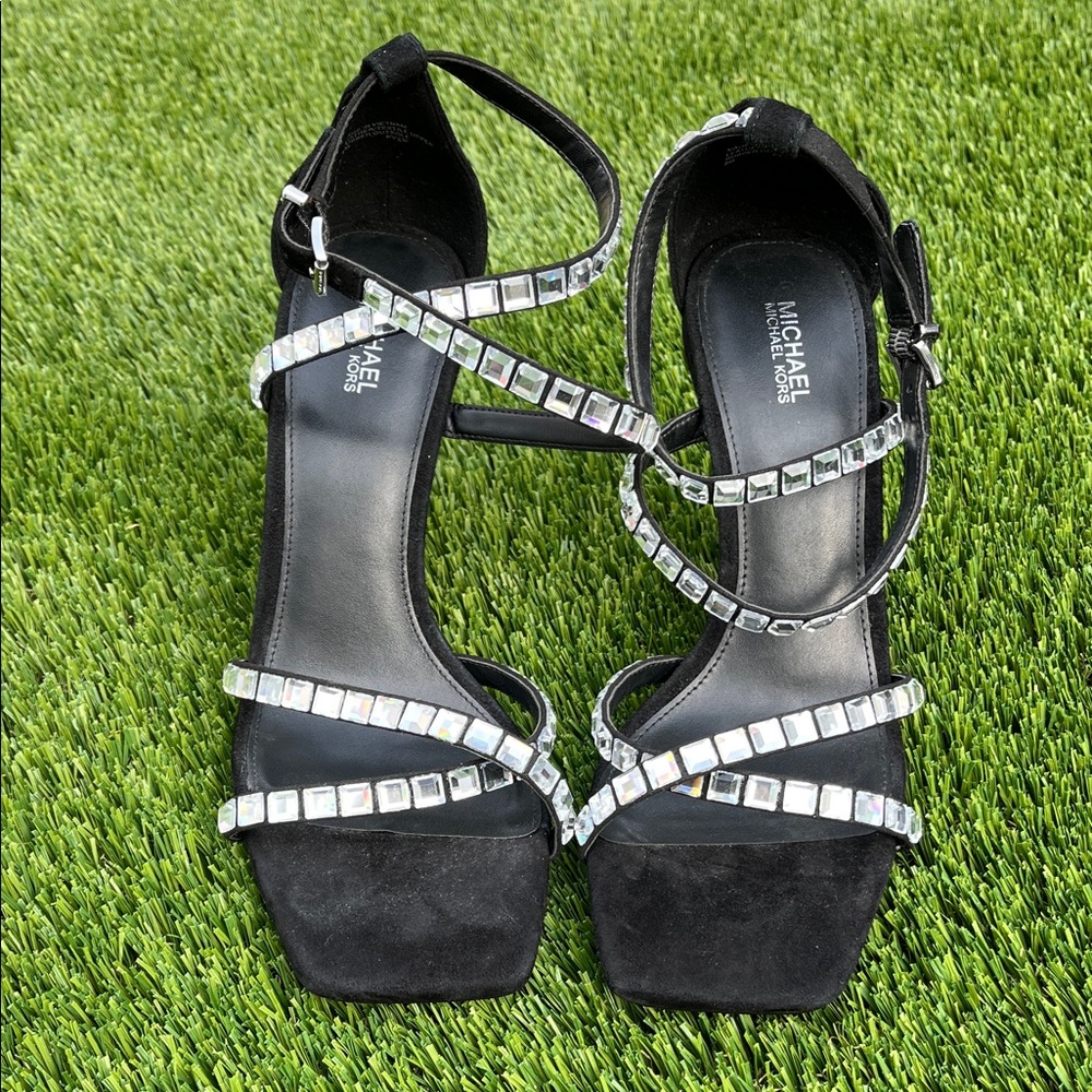 Michael Kors Celia Embellished Strappy Dress sandals - Picture 3 of 7